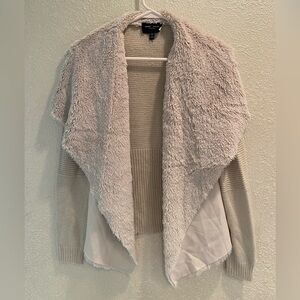 Romeo & Juliet Couture Cream Textured Cardigan